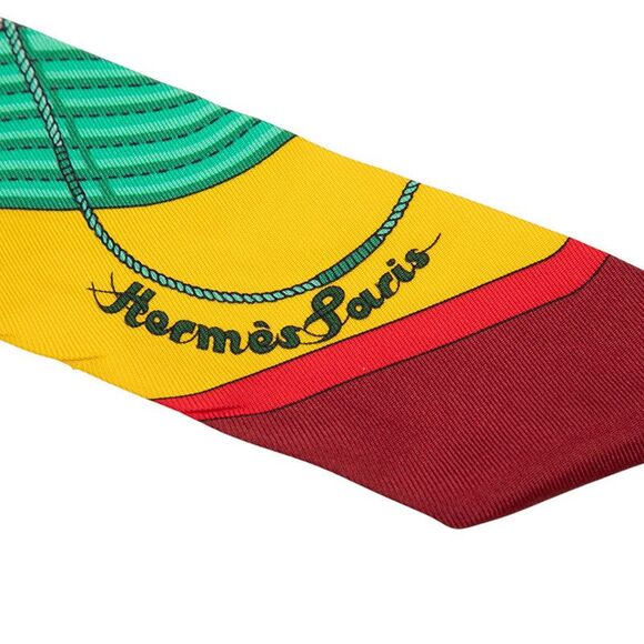 Hermes CLIC CLAC MODERN CANNAGE Silk Scarf